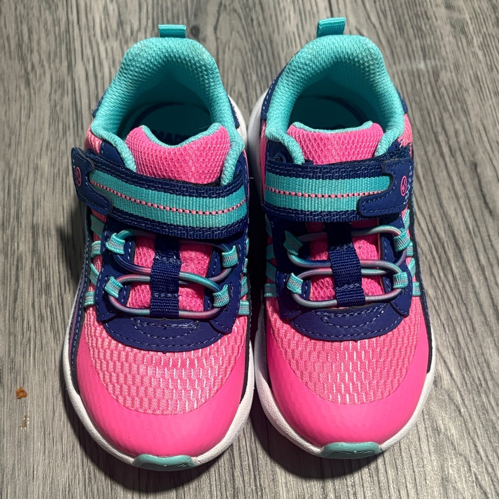 Stride Rite Vibrant Pink and Teal Sneakers